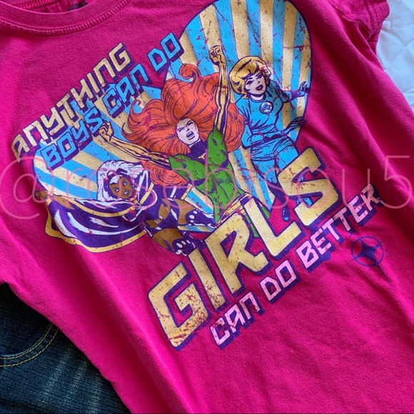 {MARVEL COMICS} Vintaged Glitter Graphic Print Tee - Picture 4 of 8